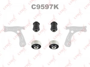 Комплект сайлентблоков / Рычагов / Перед. подв. подходит для AUDI A3 1.6-1.9D 96 C9597K LYNXAUTO