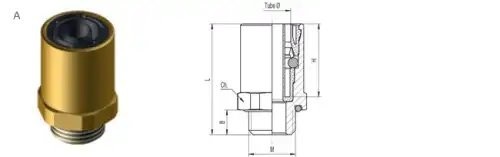 Фитинг прямой М12/8 (быстроразборный) (Sirit) 2500080601215 SIRIT