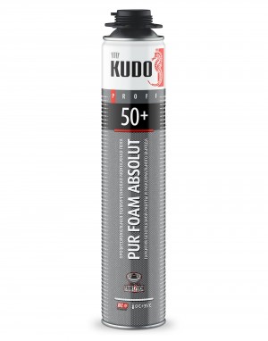 Пена монтажная 1000мл всесезонная полиуретановая с клапаном PROFF 50+ KUDO KUPP10S50 KUDO