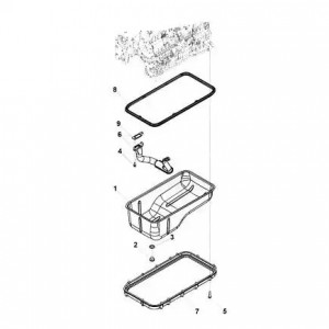 Картер масляный КАМАЗ Камминз 4ISBe (2831344) (Haffen) 0323 HAFFEN