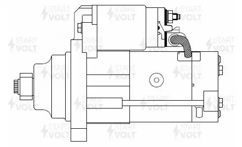Стартер для а/м ГАЗ ГАзель Next 22-/NN 22- с дв. 2.5d [G] 2,8кВт LSt0322 LST 0322 START VOLT