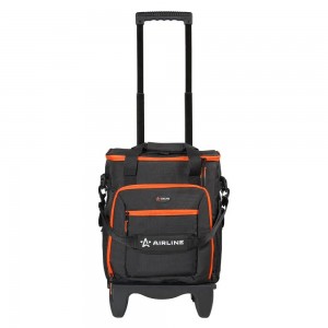 Сумка изотермическая 48л 34х48х10см черно-оранжевая на колесах AIRLINE ADCB013 AIRLINE
