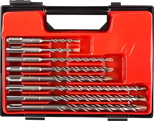 Набор буров по бетону SDS+ 5.0-6.0х110мм 6.0-10.00х160мм 8.00-12.00х210мм 8шт. П 29314-H8 ZUBR