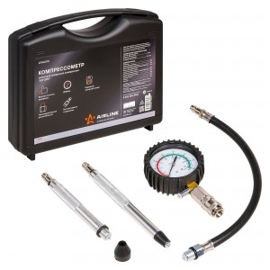Компрессометр набор для измерения компрессии Бензин кейс PRO (ATAA010) ATAA010 AIRLINE