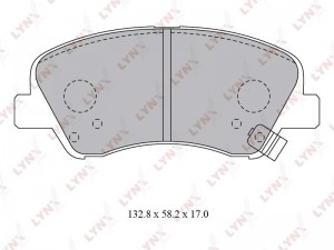 Колодки тормозные дисковые передние BD-3619 LYNXAUTO