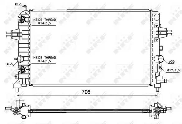 OPEL ASTRA H/ZAFIRA B АКПП 53144 NRF