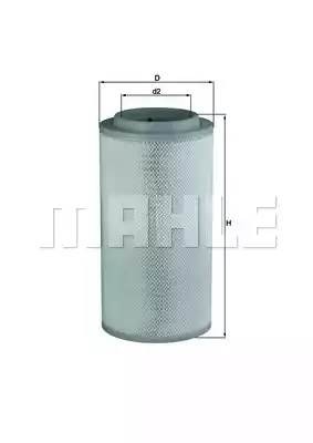 Фильтр воздушный MERCEDES Actros MAHLE LX1734 MAHLE KNECHT