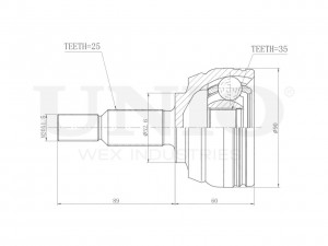 ШРУС внешний CVJ-20094 UNIO