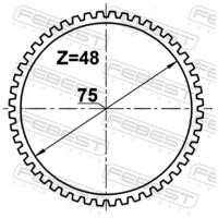 КОЛЬЦО ABS RABS-DUSTA48 RABSDUSTA48 FEBEST