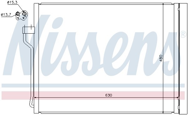 радиатор кондиционера! АКПП\BMW F10 2.3i 10> 940288 NISSENS