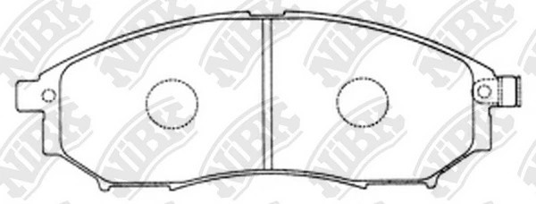 Колодки передние (NISSAN MURANO (Z50, Z51), NAVARA (D40), QASHQAI) PN2444 PN2444 NIBK