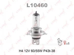 H4 12V-60/55W Стандартная, P43t L10460 LYNXAUTO