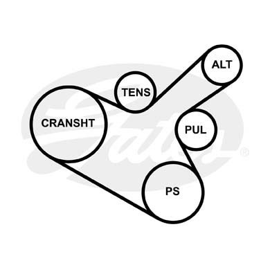 Ремень приводной поликлиновой 6PK1148 GATES 6-PK-1148 GATES