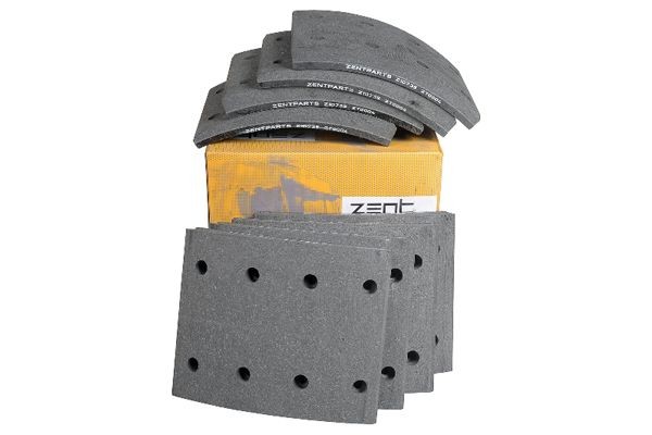 накладки торм. с ЗАКЛЕПК. STD! 19010 21.0-13.0 (420x150)(93685/L10 6.35x15.9 64) Z10735 ZENTPARTS
