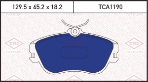 колодки дисковые передние!с датчиком износа\VW T4 1.8-2.5TDi 90-99 TCA1190 TATSUMI