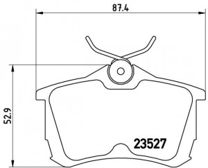 Колодки тормозные P28030 P28030 BREMBO