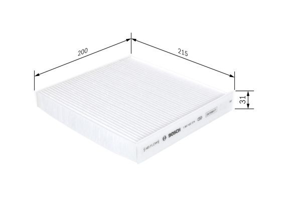 Фильтр салона 1987432274 1 987 432 274 BOSCH