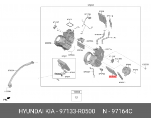 Фильтр воздушный салона KIA Carnival (21-) OE 97133R0500 HYUNDAI KIA