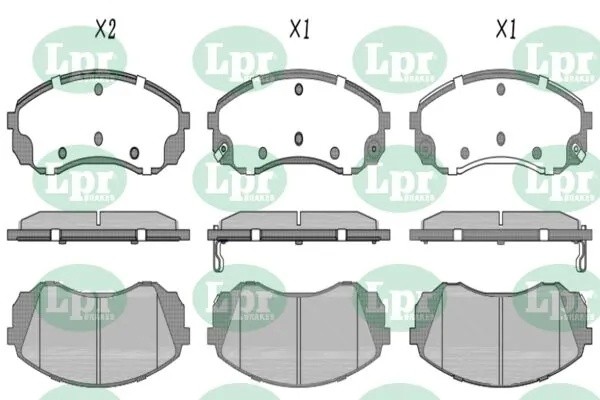 Комплект тормозных колодок 05P1451 05P1451 LPR