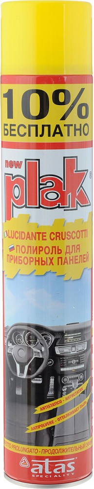 полироль! салона PLAK 750 мл аэрозоль, глянцевый, лимон\ 5160 PLAK