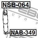 Втулка амортизатора NISSAN NAVARA SPN MAKE D40M 2005.05- NSB-064 NSB-064 FEBEST