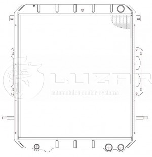 Радиатор ПАЗ-3205 Вектор Next алюминиевый 2-х рядный LUZAR LRC0301 LUZAR