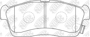 Колодки тормозные TOYOTA Passo (14-) дисковые передние (4шт.) NIBK PN6492 NIBK