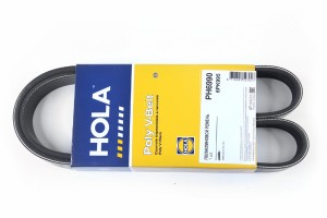 Ремень генератора для а/м ВАЗ 2190 (6PK995) "HOLA" с кондиционером PH6990 HOLA