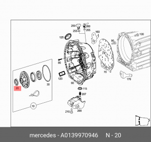 Сальник КПП MERCEDES-BENZ A013 997 09 46 A0139970946 MERCEDES BENZ