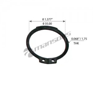 Кольцо стопорное SAF ROR вала тормозного (38x1.75мм) MANSONS CR02 MANSONS