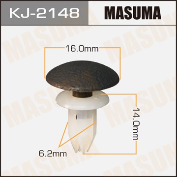 Клипса SUBARU Impreza (93-) пластиковая крепежная MASUMA KJ2148 MASUMA