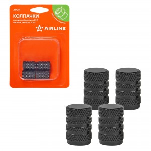 Колпачок камеры K-2 (черные, металл) 4 шт. AVC11 AIRLINE
