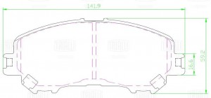 Колодки торм. Changan Eado Plus (20-) диск. зад. (PF 2217) PF 2217 TRIALLI