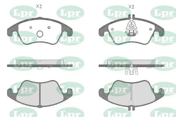 Комплект тормозных колодок 05P1421 05P1421 LPR
