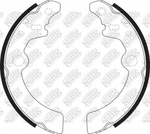 Колодки тормозные SUZUKI Ignis (03-07) задние барабанные (4шт.) NIBK FN9959 NIBK