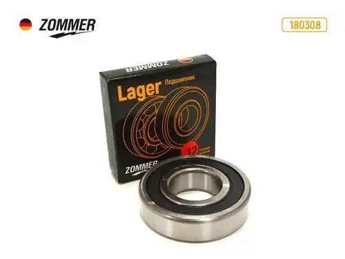 Подшипник полуоси ГАЗ Волга (180308) закрытый 180308 ZOMMER