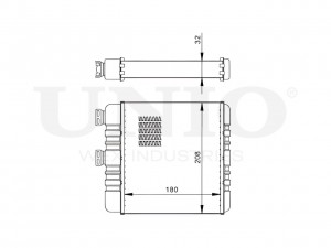 Радиатор отопителя RAD-20010 UNIO