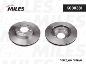 Диск тормозной передний правый VOLKSWAGEN TOUAREG 03/PORCHE CAYENNE 03 R17 (TRW  K000381 MILES