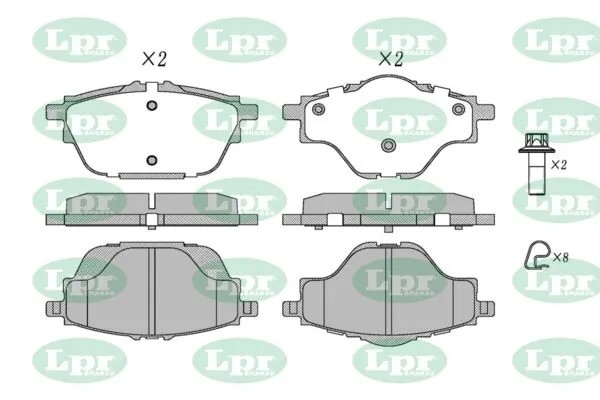 Колодки тормозные дисковые 05P1873 05P1873 LPR