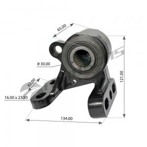 Кронштейн DAF торсиона кабины левый MANSONS 200247 MANSONS