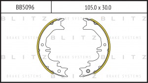 колодки тормозные барабанные!\ Toyota Land Cruiser 75>, Lexus GX 01> BB5096 BLITZ