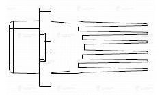 Резистор э/вент. отоп. для а/м Hyundai Solaris I (10-)/KIA Rio III (10-) LFR 0814 LUZAR