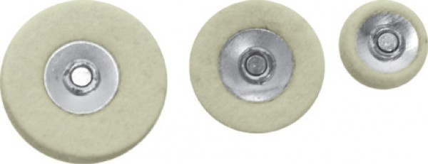 Набор кругов полировочных для гравера шерсть 3шт. FIT 36934 FIT