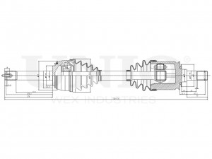 Привод в сборе передний левый/правый CVJ-10053 UNIO