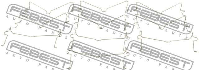 Пружинка прижимная торм.колодок TOYOTA LAND CRUISER PRADO 120150 (компл-10шт) 01 0103-002-PCS10 FEBEST