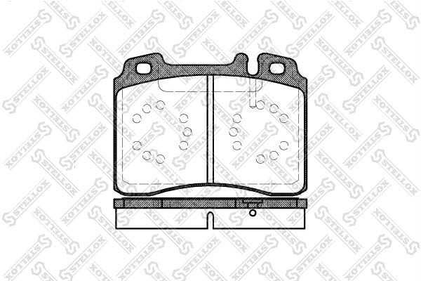 379 00=FDB1037 !колодки дисковые п.\ MB W124 3.2/4.2/5.0 88-93 390-000-SX STELLOX