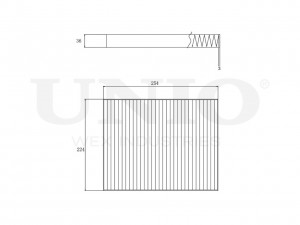 Фильтр салонный антибакт. FLT-40036P UNIO