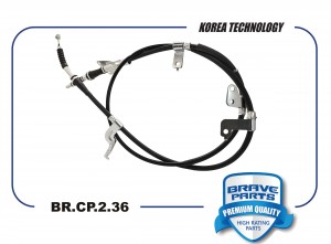 Трос ручного тормоза правый BR.CP.2.36 597702W500 Hyundai Santa Fe III 12-18 BR.CP.2.36 BRAVE