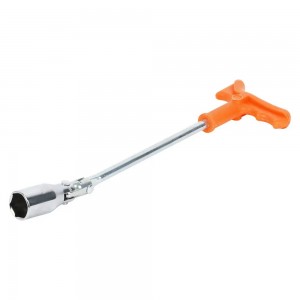 Ключ свечной с пластиковой рукояткой и карданом 21*350мм с резиновым фиксатором  ATAC025 AIRLINE