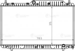 Радиатор охл. для а м Chery Fora (A21) (06-) (LRc 3005) LRC 3005 LUZAR